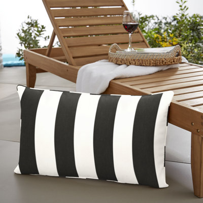 Sunbrella Outdoor Stripe Corded Pillow Single