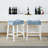 Set Of 2 Counter Height Stools With Tufted Saddle Seats-1997726870