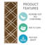 Tapis d'escalier intérieur antidérapant 9 po x 28 po-1659762581