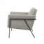 Chaise rembourrée en polyester avec 4 pieds