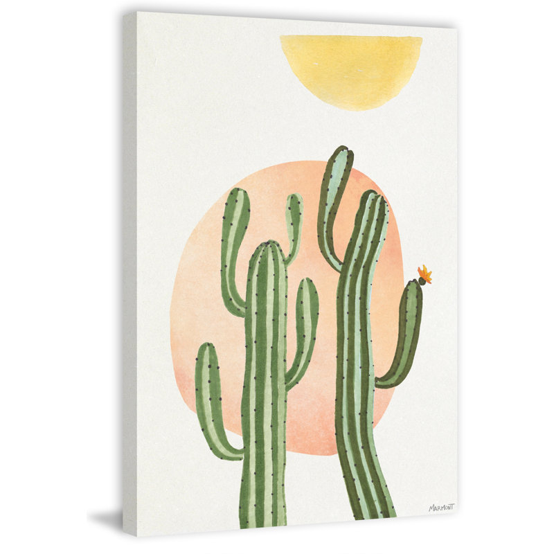 Reproduction d’art sur toile tendue « saguaro cactus » par Marmont Hill, H 12 po x l 8 po x P 1,5 po