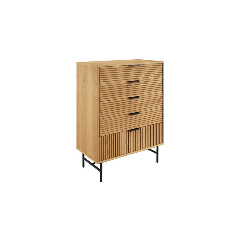 Jama Steel 5 - Drawer Rectangle Accent Chest