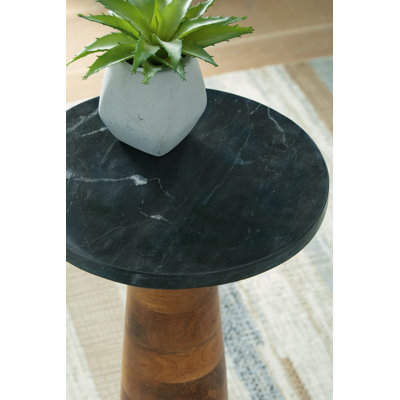 Florelle Marble Top End Table