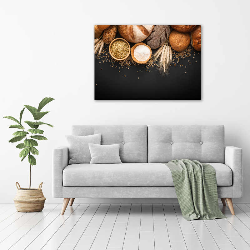 Bread And Wheat - No Frame Print on Canvas