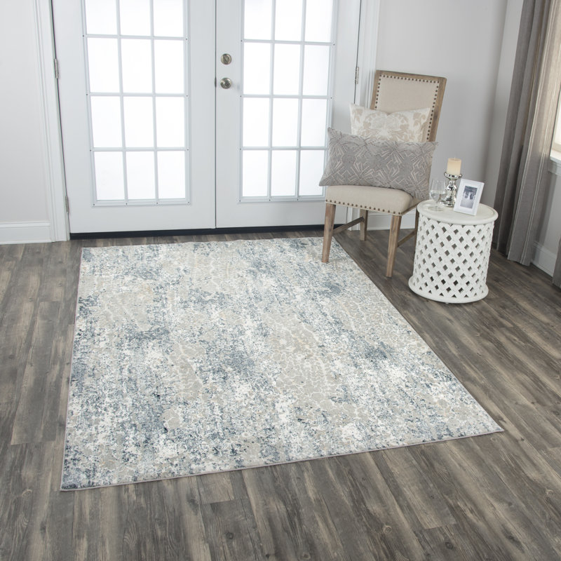 Carey Abstract Indoor Rug, Rectangle 3'11" x 5'6"