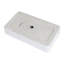 Lavabo rectangulaire en céramique Sleek