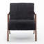 Chaise d'appoint Mid-Century moderne avec structure en bois-133653541
