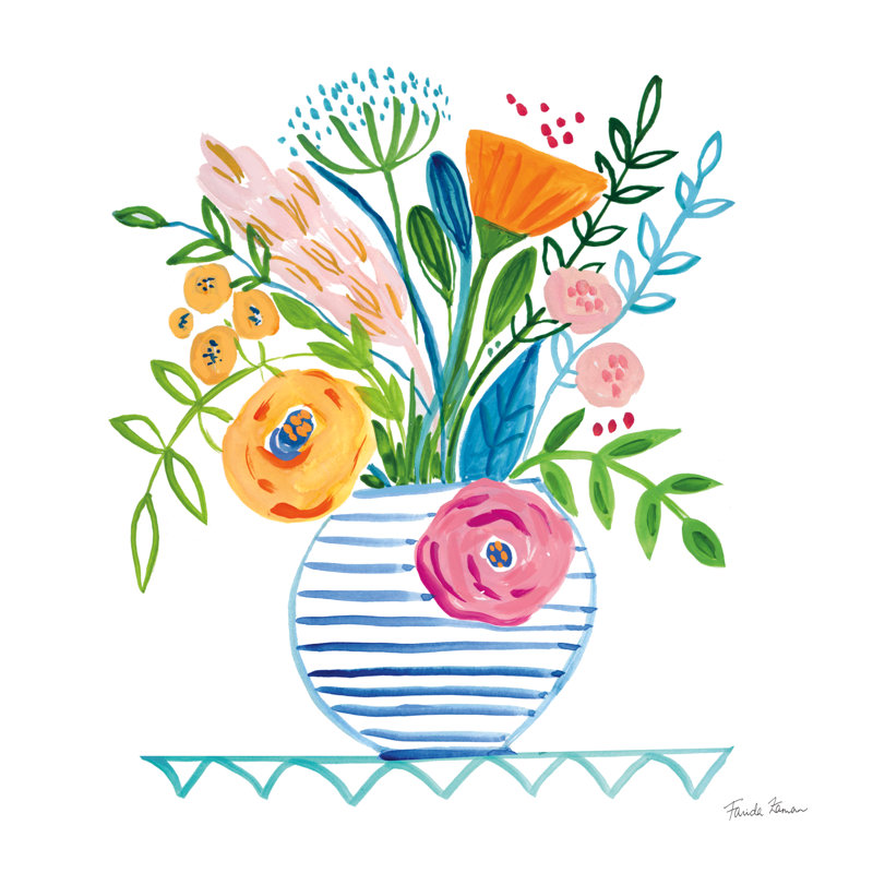 Bountiful Blooms I by Farida Zaman - Wrapped Canvas Painting, 51cm H x 51cm W