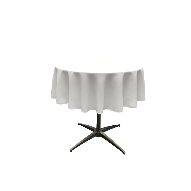 Nappe ronde de couleur unie Fisher, Blanc, Ronde de 51 po