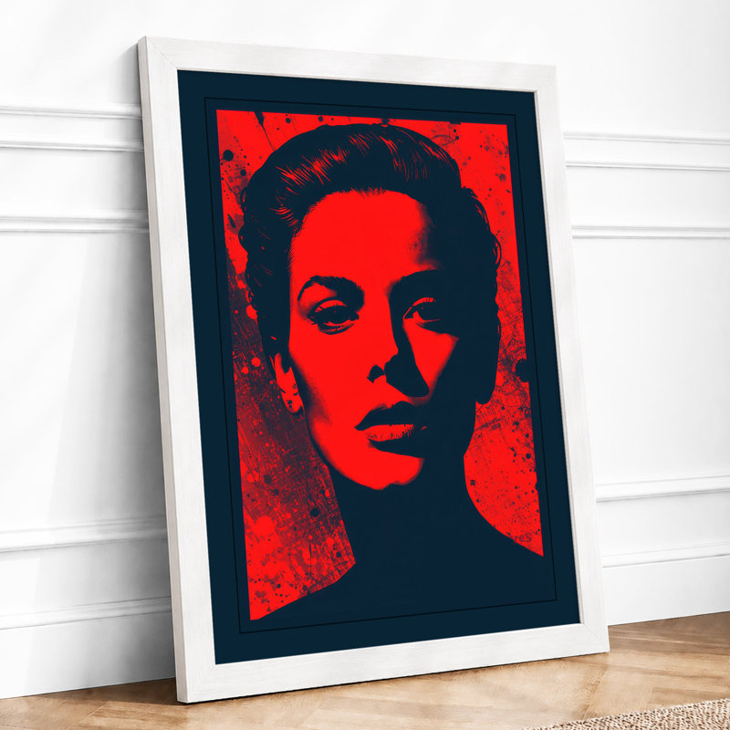 Bold Profile Portrait Modern - Print, A4 - 29.7 x 21.0 cm, White