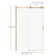 48"- 49" W x 76" H Single Sliding Frameless Shower Door with 5/16 in. Clear Tempered Glass