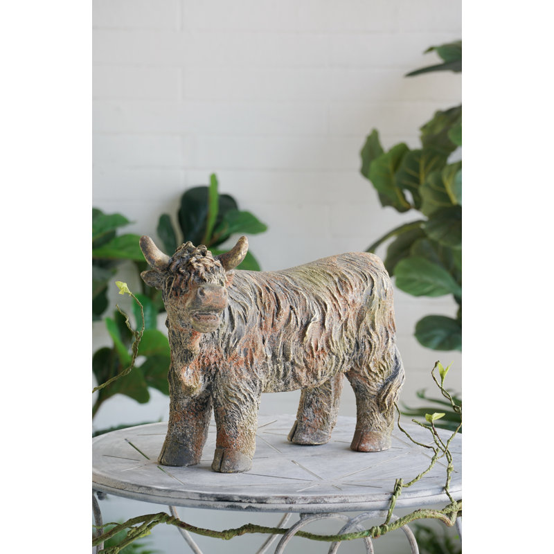 Figurine 20 x 9,5 x 14 po Highland Cow