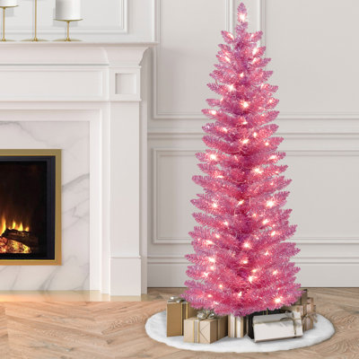 Hafsat Lighted Pine Christmas Tree