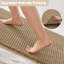 Tapis de bain gaufré, tapis de salle de bain Boho antidérapant lavable super absorbant à séchage rapide décor de salle de bain