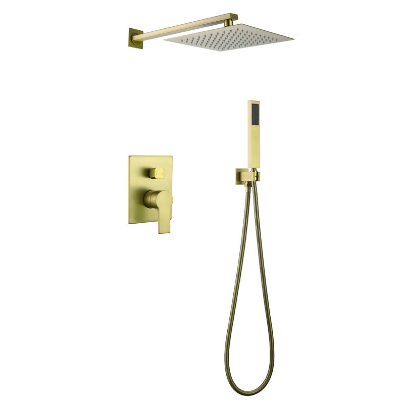 All-In-One Kit with Rough in-Valve, Brushed Gold