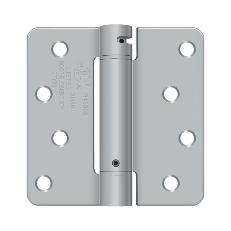 64'' x 64'' Steel Surface Mount Hinge, Brushed Chrome