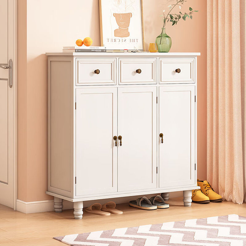 American minimalist style home shoe storage, White