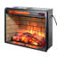 Foyer encastré à infrarouge à quartz - version bûche de bois de 23 po avec conception en brique. Puissance calorifique de 1500W. 5000 / H. Flamme réaliste. 4 options de luminosité. Approuvé UL. Caractéristiques doubles. Écoénergétique.
