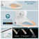 Elongated Warm Water Bidet Seat with Heated Seat, Remote Control, Self-Cleaning Nozzle, Adjustable Temperature, LED Light - White