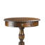 Chippendale Solid Wood Pedestal End Table