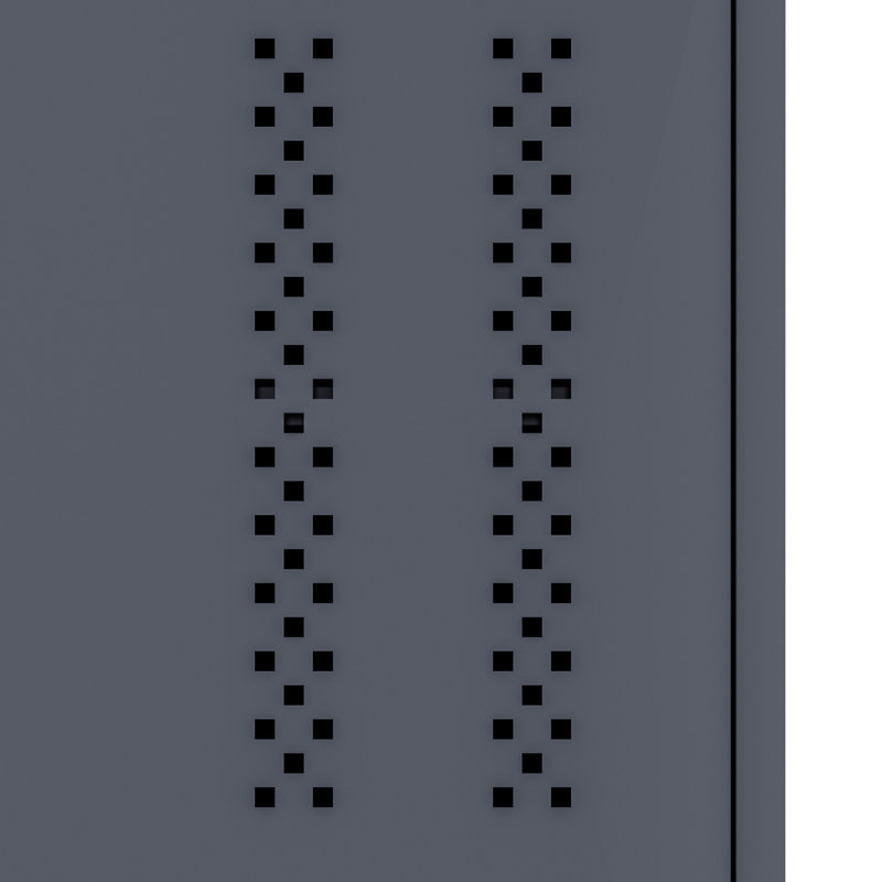Armoire en acier 72,17 pouces avec 2 portes, 4 tablettes réglables et un intérieur gris pour les bureaux à domicile, les gymnases, les garages à haute résistance, grande capacité, à assembler rapidement