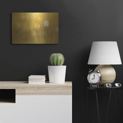 Art mural en métal de luxe «Golden» par Roeselien Raimond, art mural en métal, 24 po x 16 po