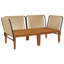 140 cm W Patio Sofa with Cushions-910893692