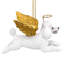 Poodle Dog Angel Holiday Ornament