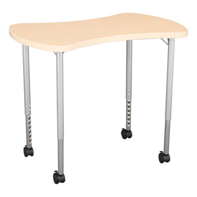 Structure Series Bow Tie 35" x 23" Adjustable Height Novelty Activity Table with Casters