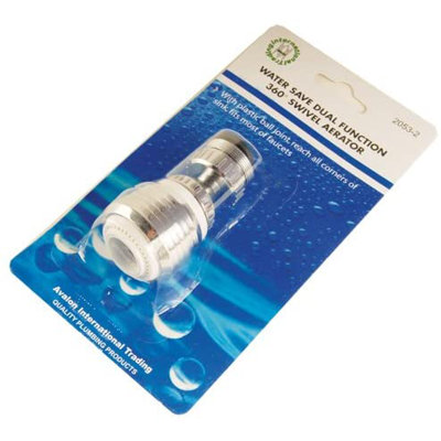 Aérateur rotatif Avalon avec rotule en plastique chromé