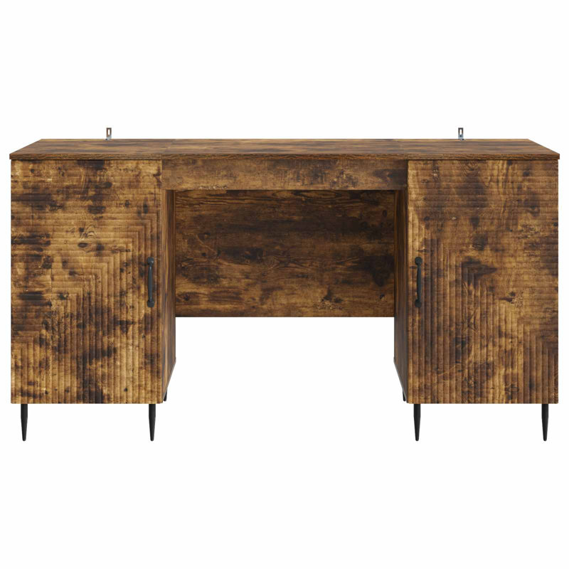 Metal Base, Smoked Oak