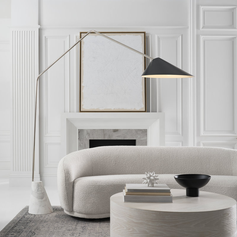 Lorna Arched Floor Lamp, Black