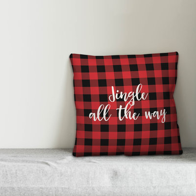 Plaid Throw Pillow