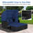 60.5 In. L X 65 In W PE Rattan Patio Daybed With Cushions Retractable Canopy-1113292543