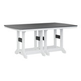 Berlin Gardens Garden Classic Regular Top With White Base Rectangular Counter Height Table