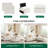 U Shaped Sectional Sofa, Double-layer Cushion Cloud Couch With Ottoman, Modular Sectional For Living Room, Off-white-1007746958-1007746953