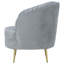 Chaise d'appoint rembourrée, chaise à structure en bois, fauteuil demi-tonneau-1157843799