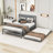Trentin Full Size Wooden Platform Bed with Adjustable Trundle-589686934
