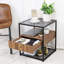 Adilynne 43 cm W Steel Bedside Table