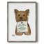 «Love and Yorkshire Terrier», reproduction encadrée - bois massif-421632325