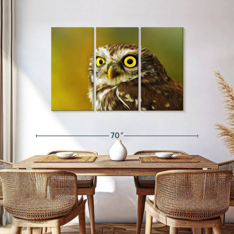 Brampt Cute Little Owl, 36" H x 57" W