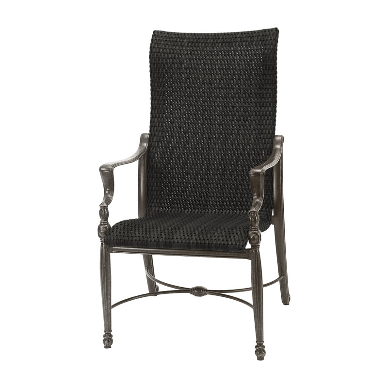 Bel Air Woven High Back Dining Chair, Shade, Ash Wicker