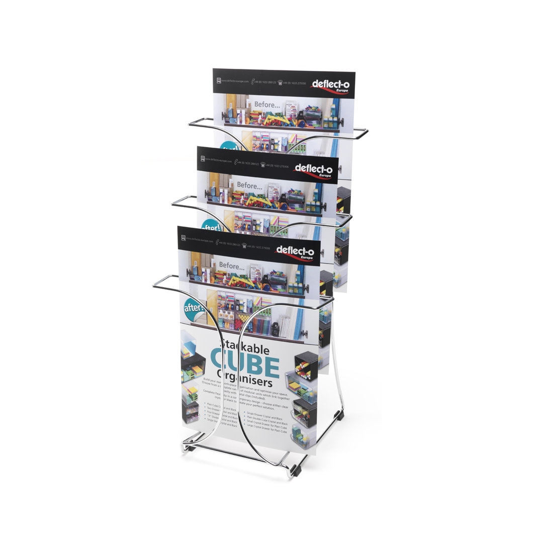 48Cm H Metal Brochure And Leaflet Rack