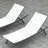 Outdoor Lounger Adjustable Backrest Mesh Fabric Outdoor Chaise Lounge Set with Table
