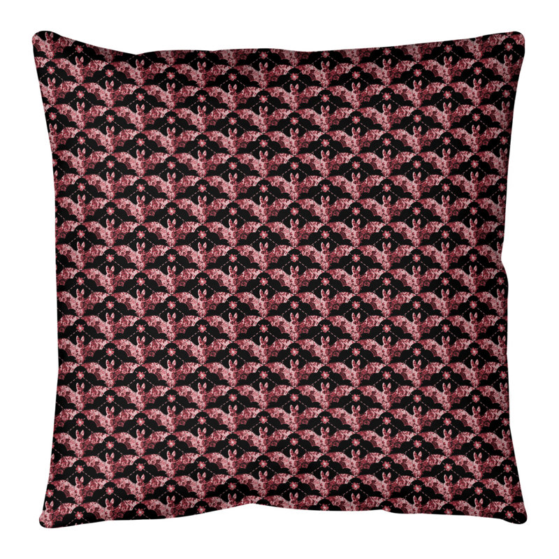Katelyn Elizabeth Bats Square, 14 po x 14 po, Pas de bourre, Rouge