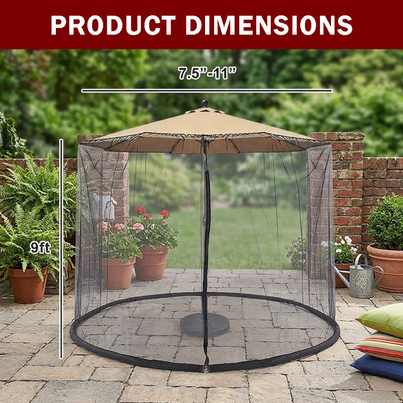 9ft Bug Umbrella Net Cover