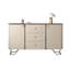 Buffet moderne en cuir avec rangement-107234798