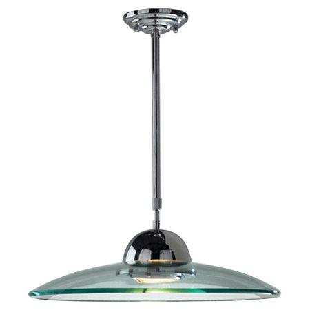 Bussey 1 - Light Polished Chrome Dome Pendant