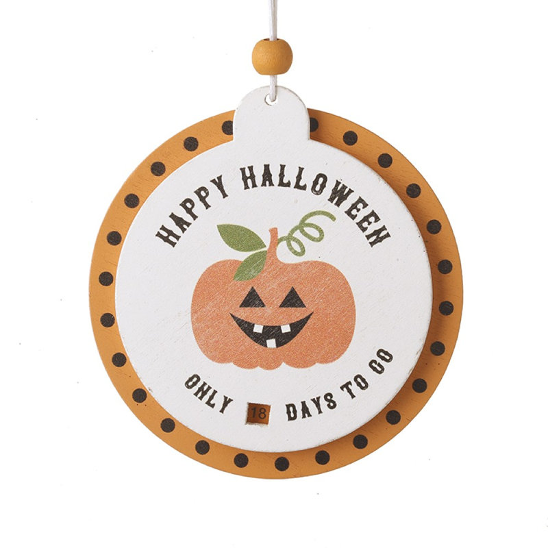 9cm Wood Holiday Shaped Ornament