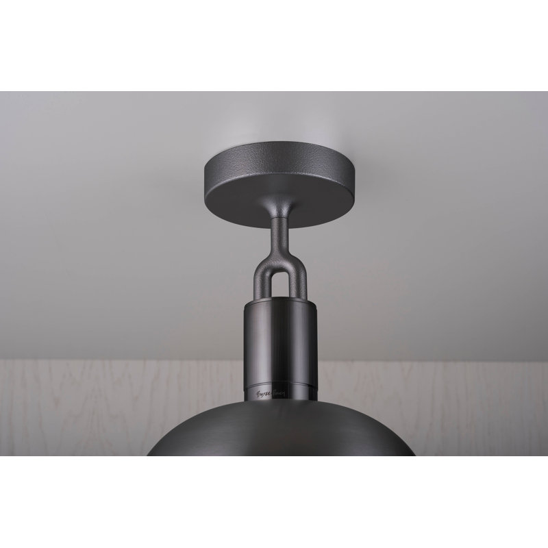 Semi Flush Mount, Medium, Gun Metal